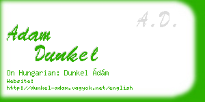 adam dunkel business card